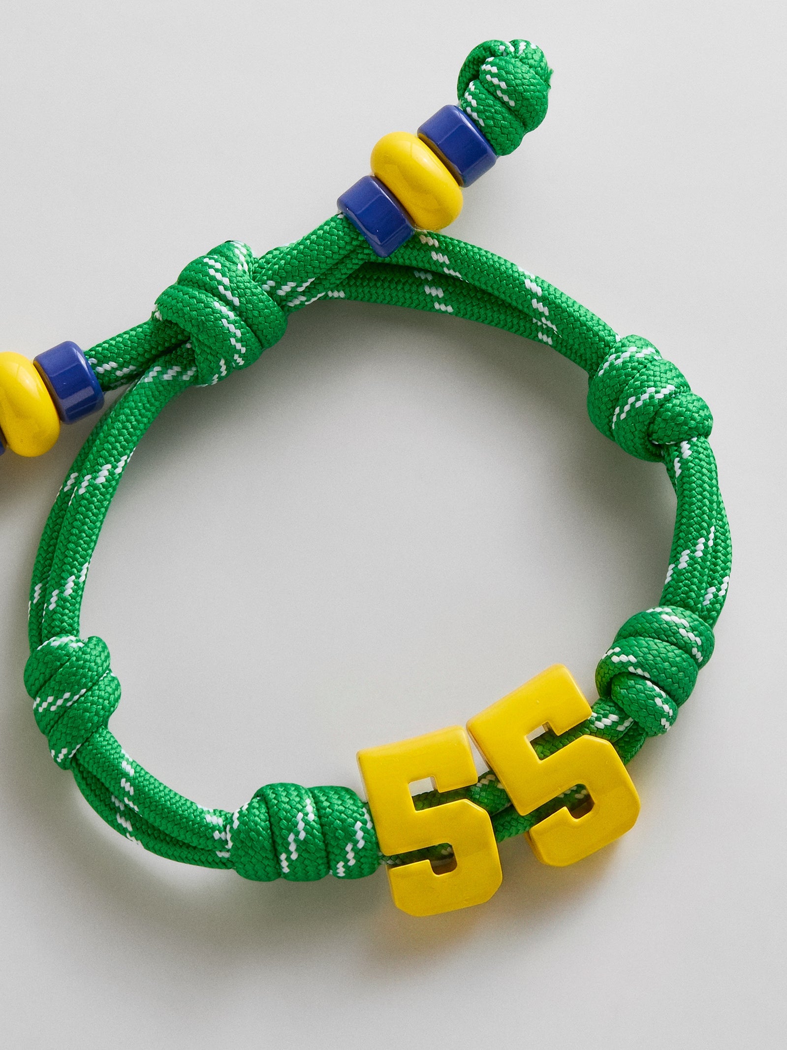 Team Knotty Varsity Custom Bracelet - Brazil Double Digit