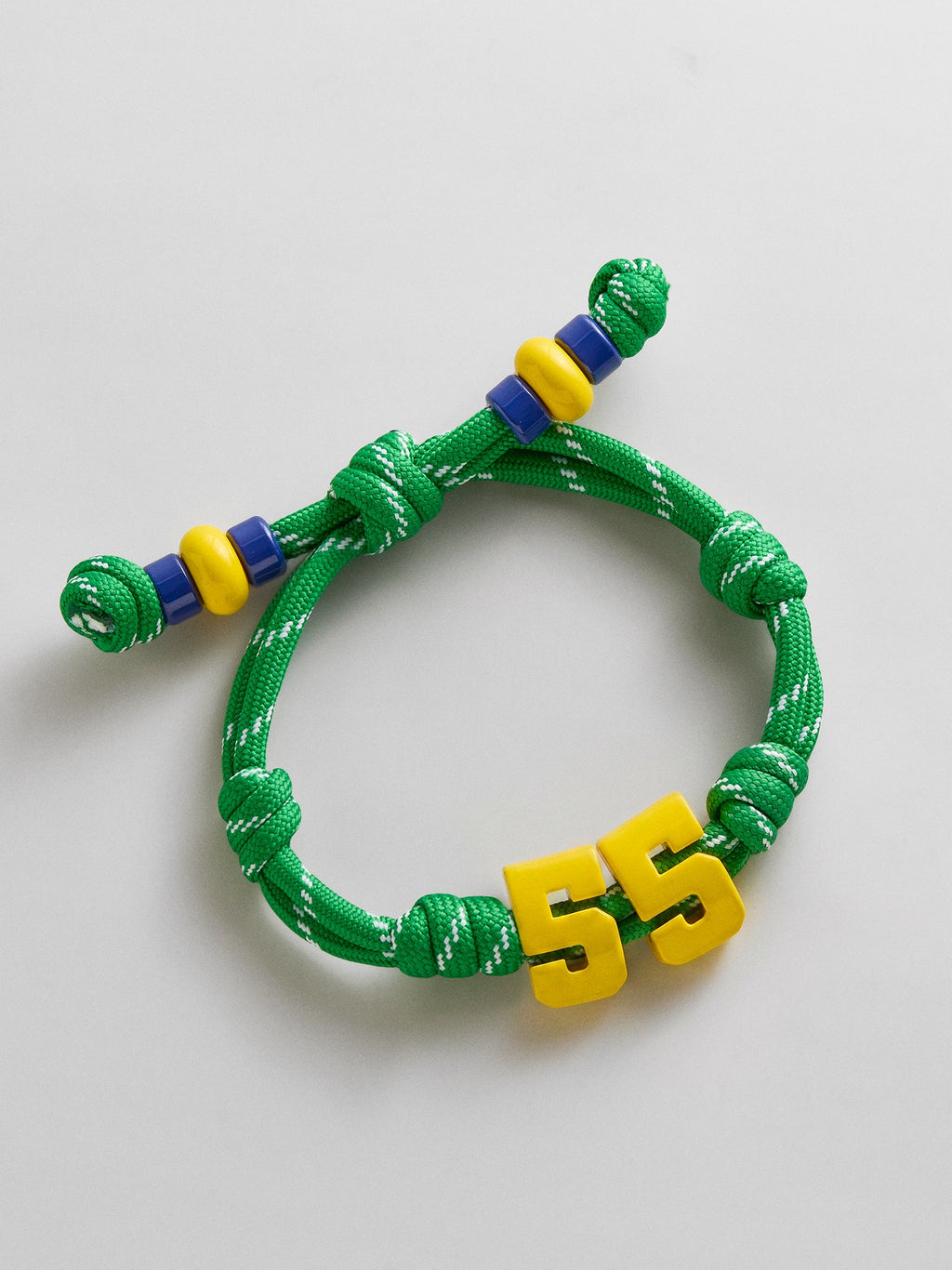 Team Knotty Varsity Custom Bracelet - Brazil Double Digit