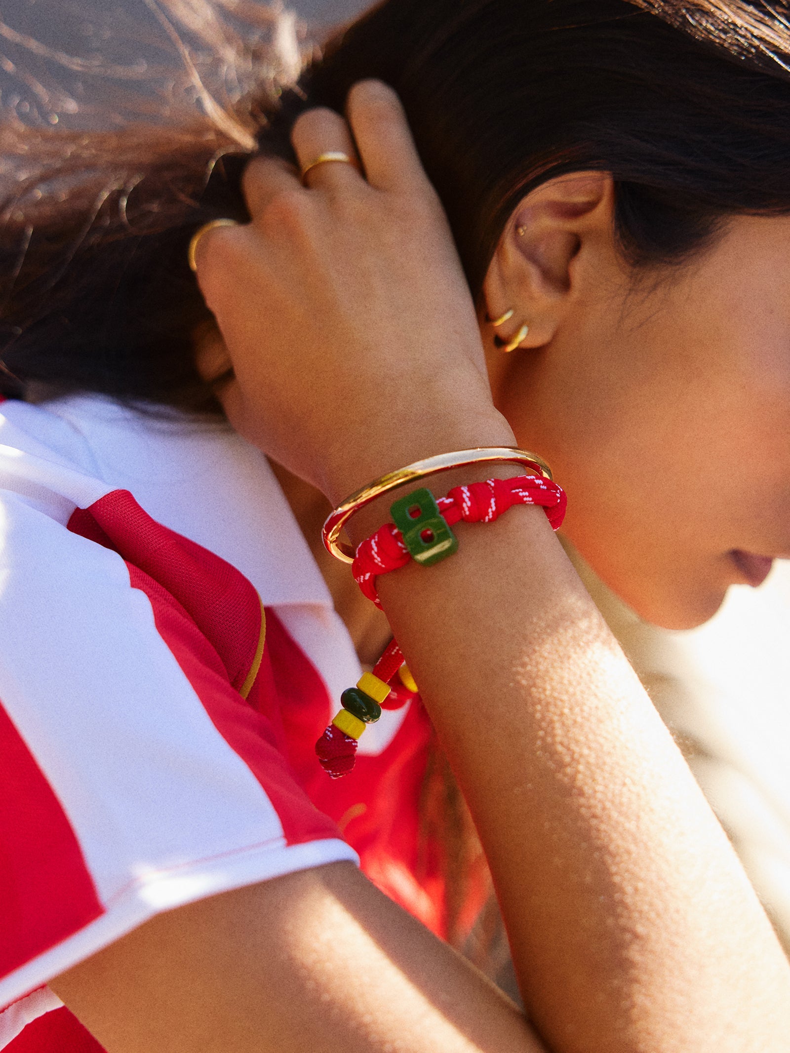 Team Knotty Varsity Custom Bracelet - Morocco Single Digit