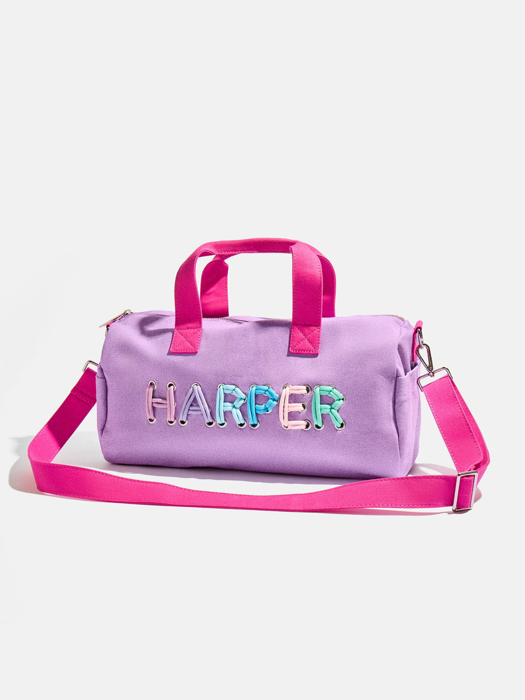 Thready to Go Kids' Custom Duffle - Lilac/Blue Multi