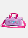 Thready to Go Kids' Custom Duffle - Lilac/Blue Multi