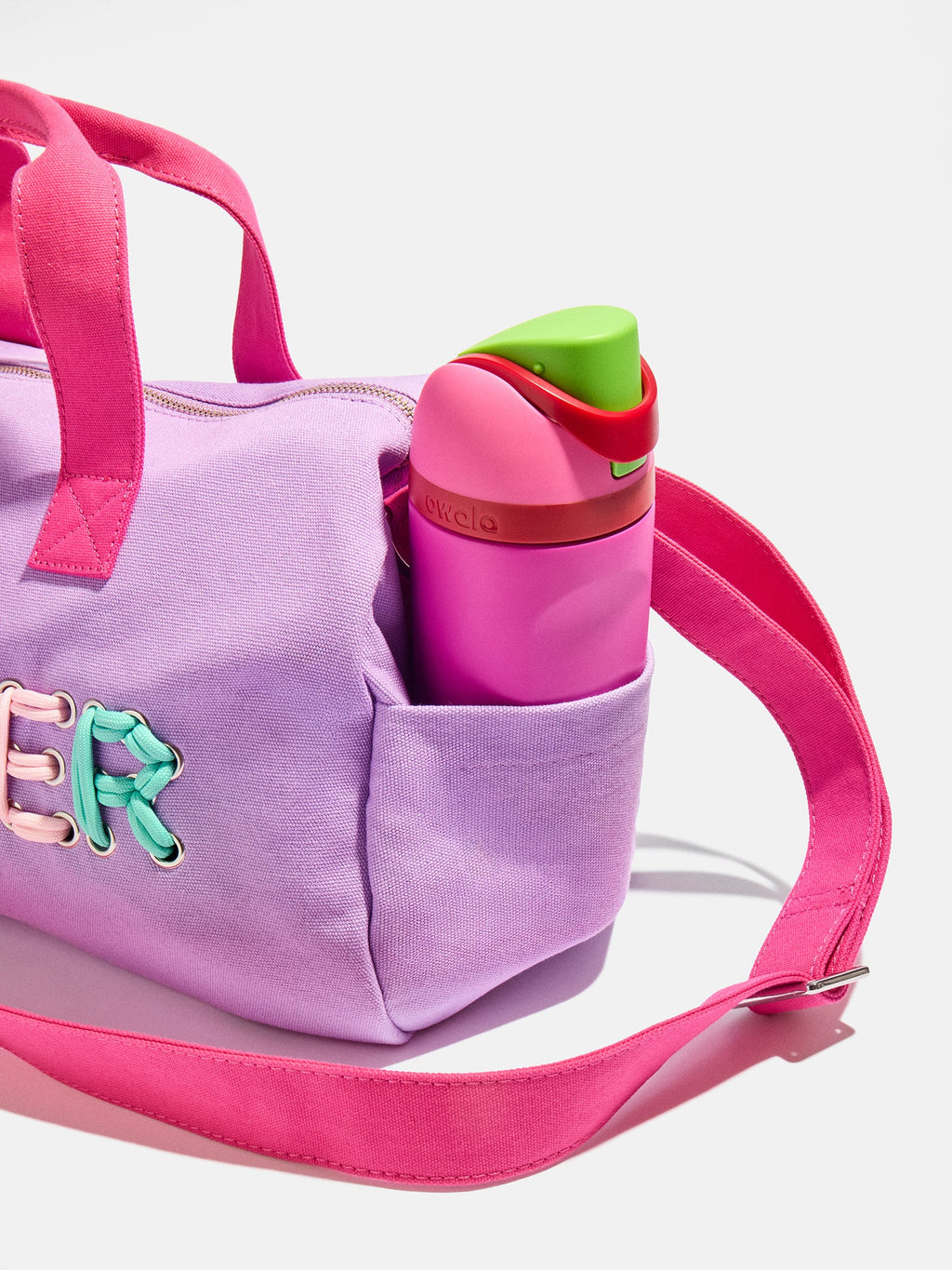Thready to Go Kids' Custom Duffle - Lilac/Blue Multi