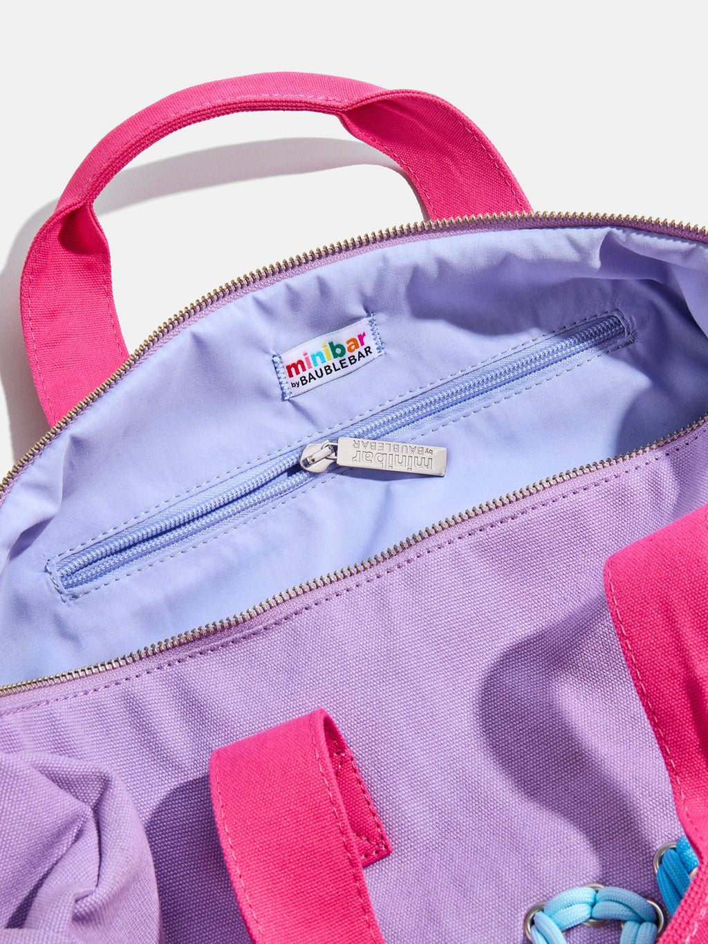 Thready to Go Kids' Custom Duffle - Lilac/Blue Multi