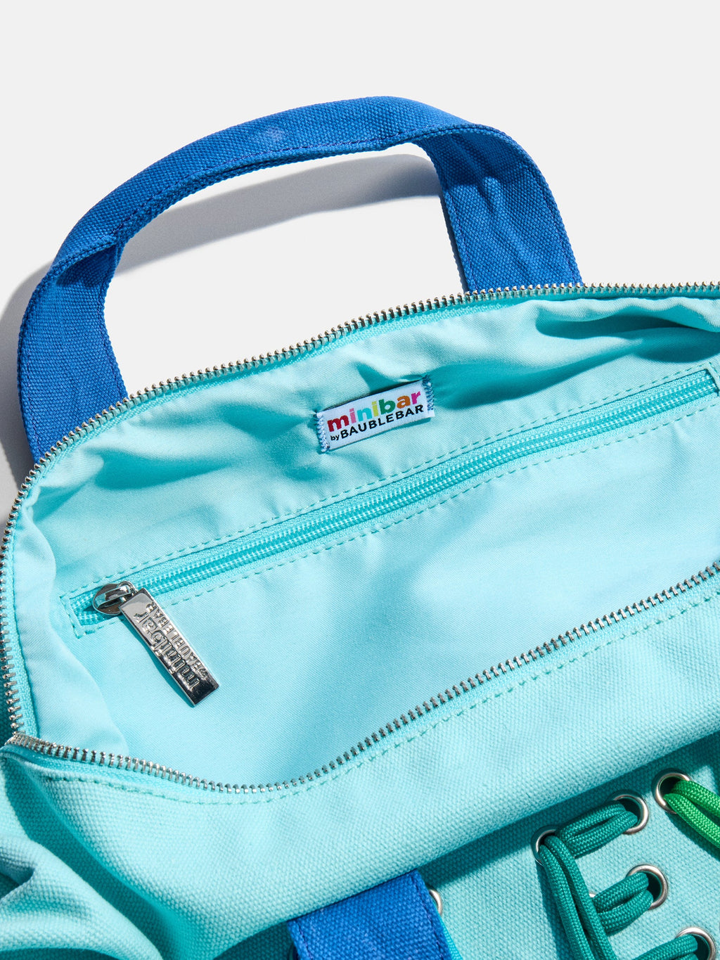 Thready to Go Kids' Custom Duffle - Light Blue/Blue Multi