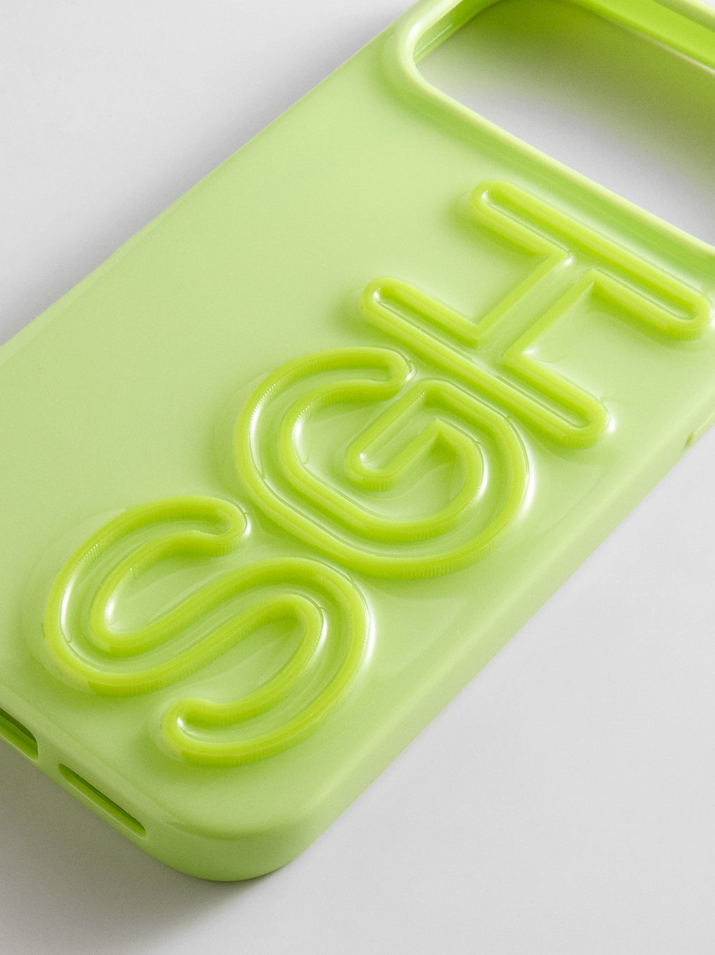 Fine Line Custom iPhone Case - Chartreuse/Chartreuse