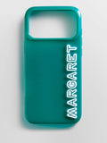 Fine Line Custom iPhone Case - Teal/White