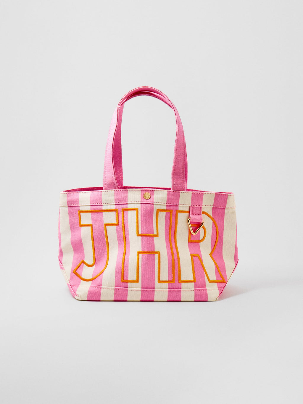 Striped Custom Alpha Tote - Custom Flamingo