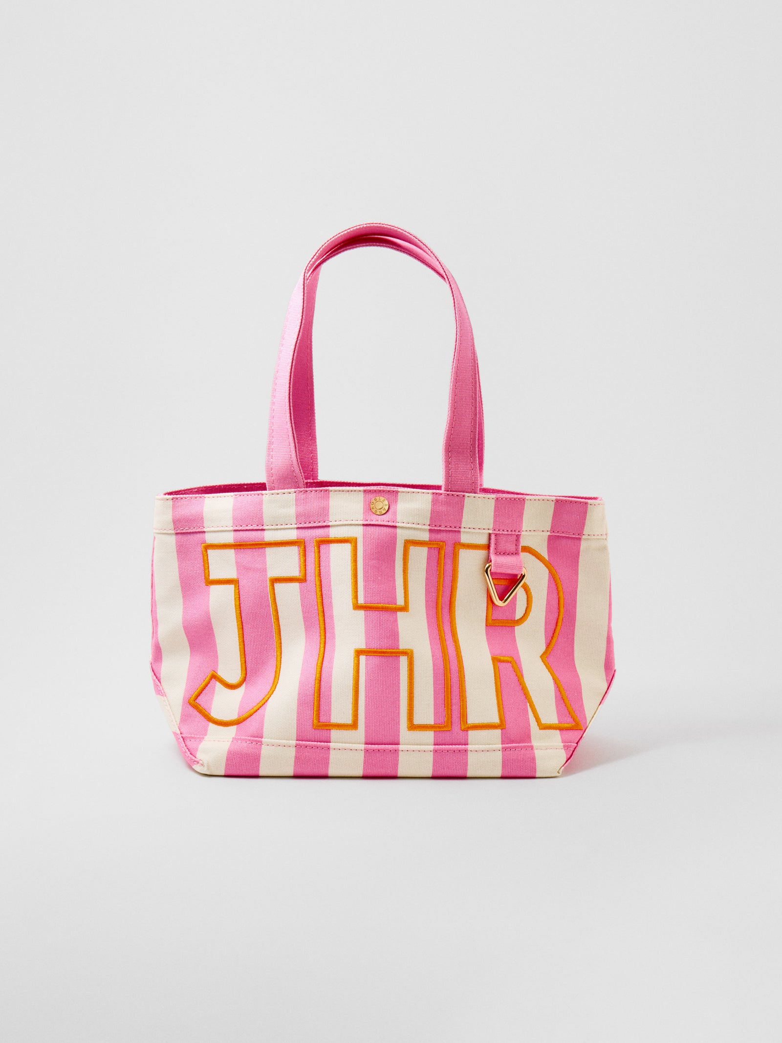 Striped Custom Alpha Tote - Custom Flamingo