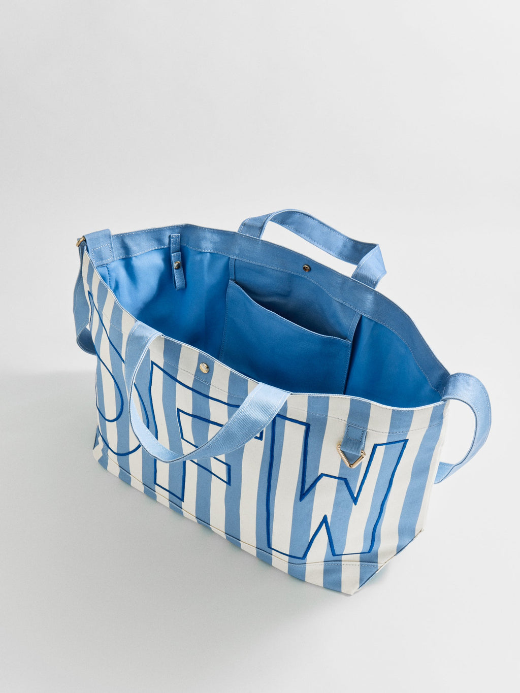 Striped Custom Alpha Tote - Custom Marina