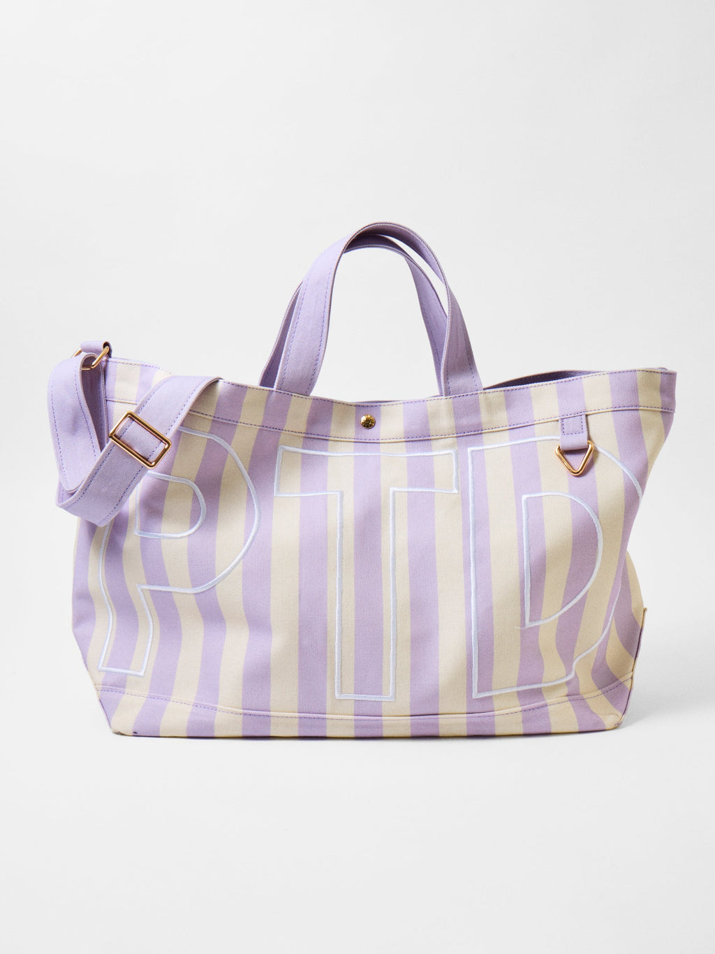 Striped Custom Alpha Tote - Custom Wisteria