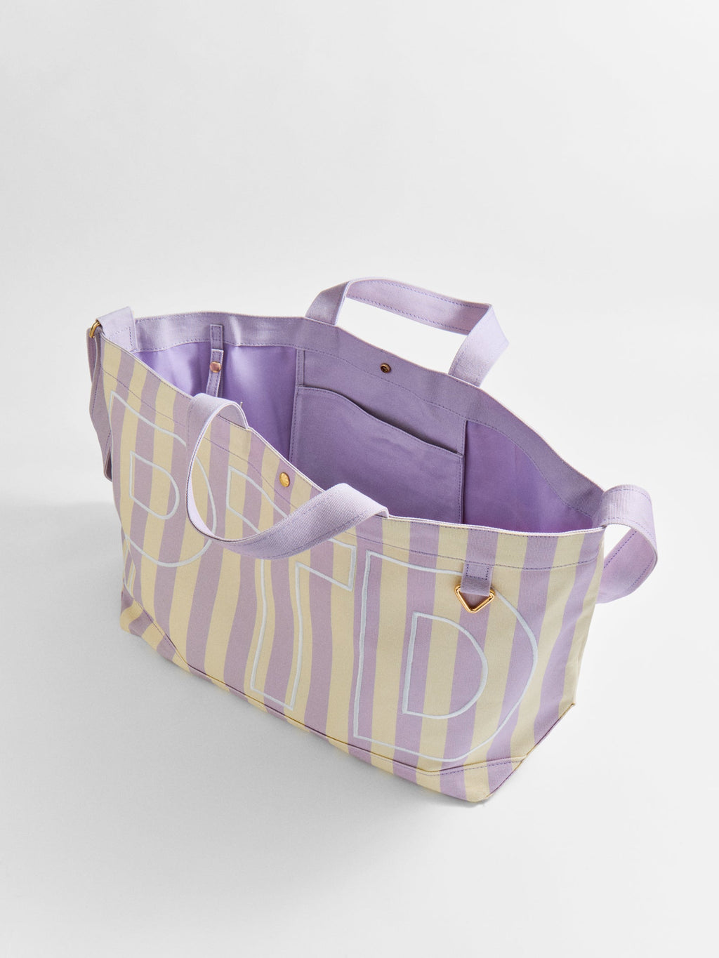 Striped Custom Alpha Tote - Custom Wisteria