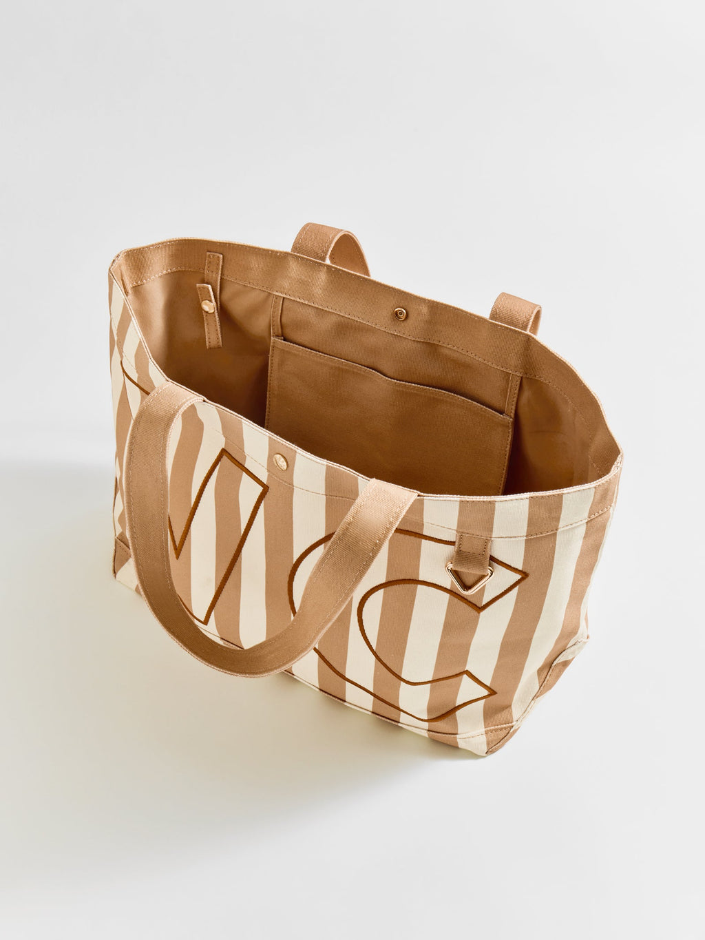 Striped Custom Alpha Tote - Custom Dune