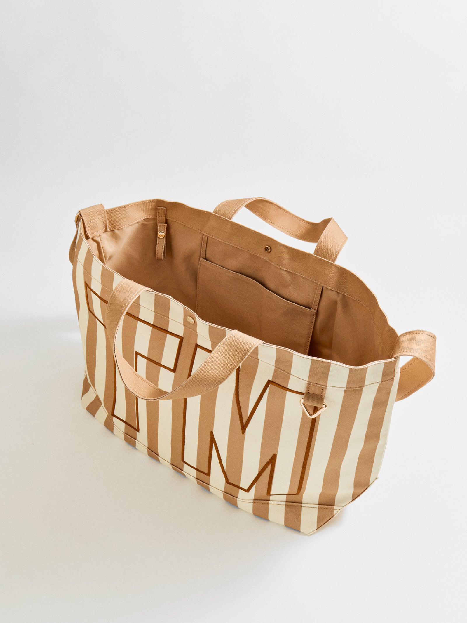 Striped Custom Alpha Tote - Custom Dune