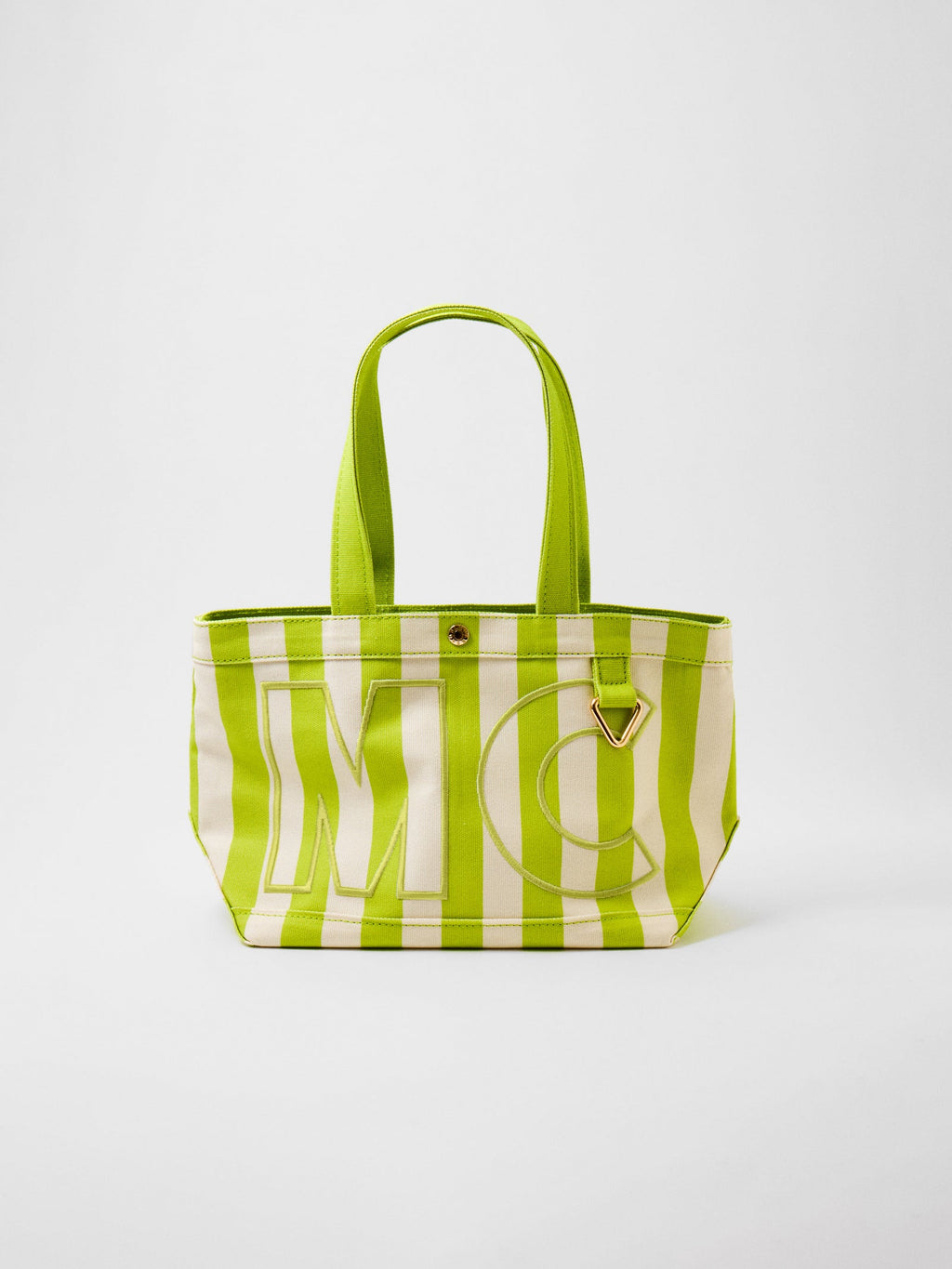 Striped Custom Alpha Tote - Custom Keylime