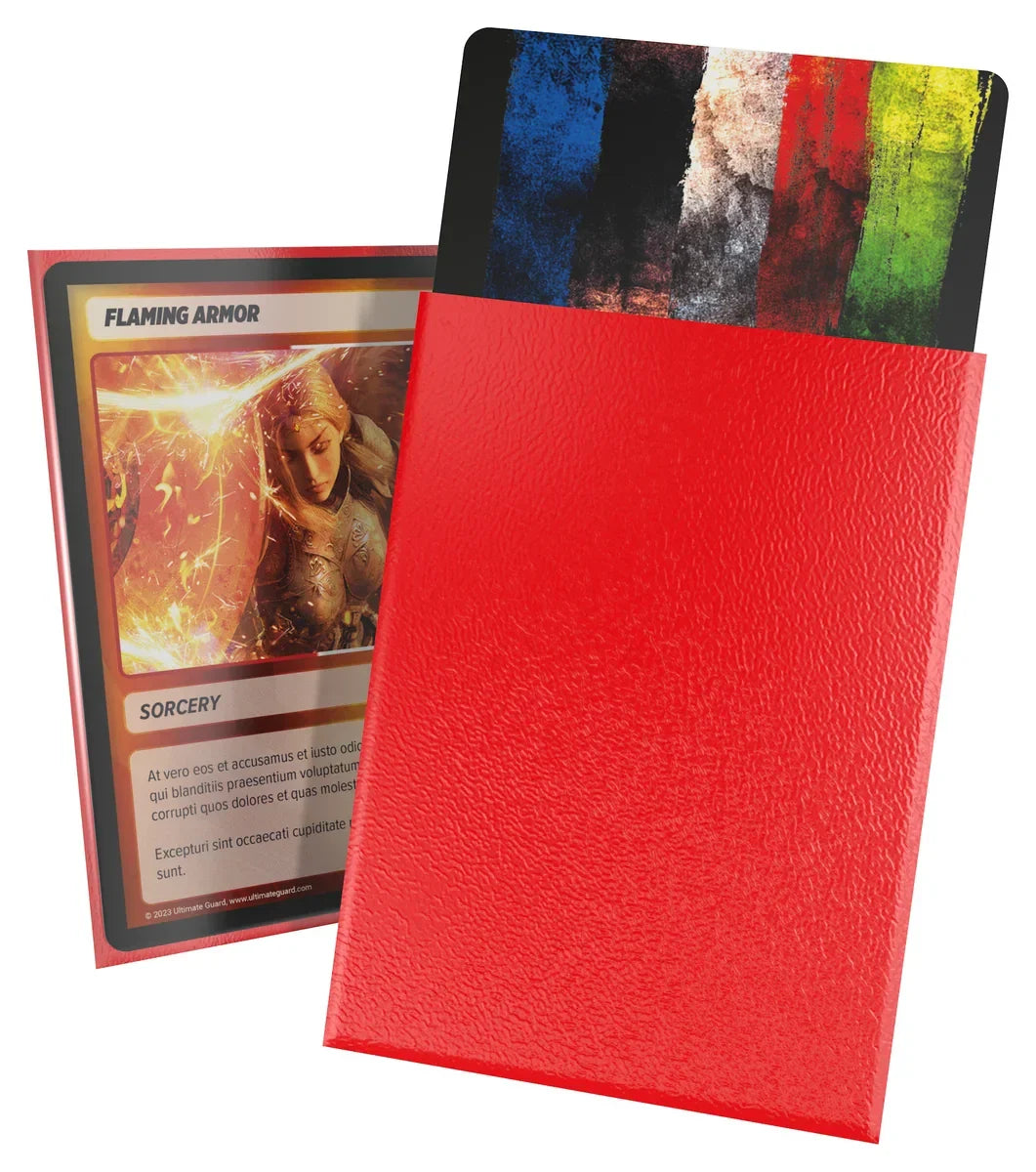 Cortex Sleeves Matte Standard Size 100 - Red