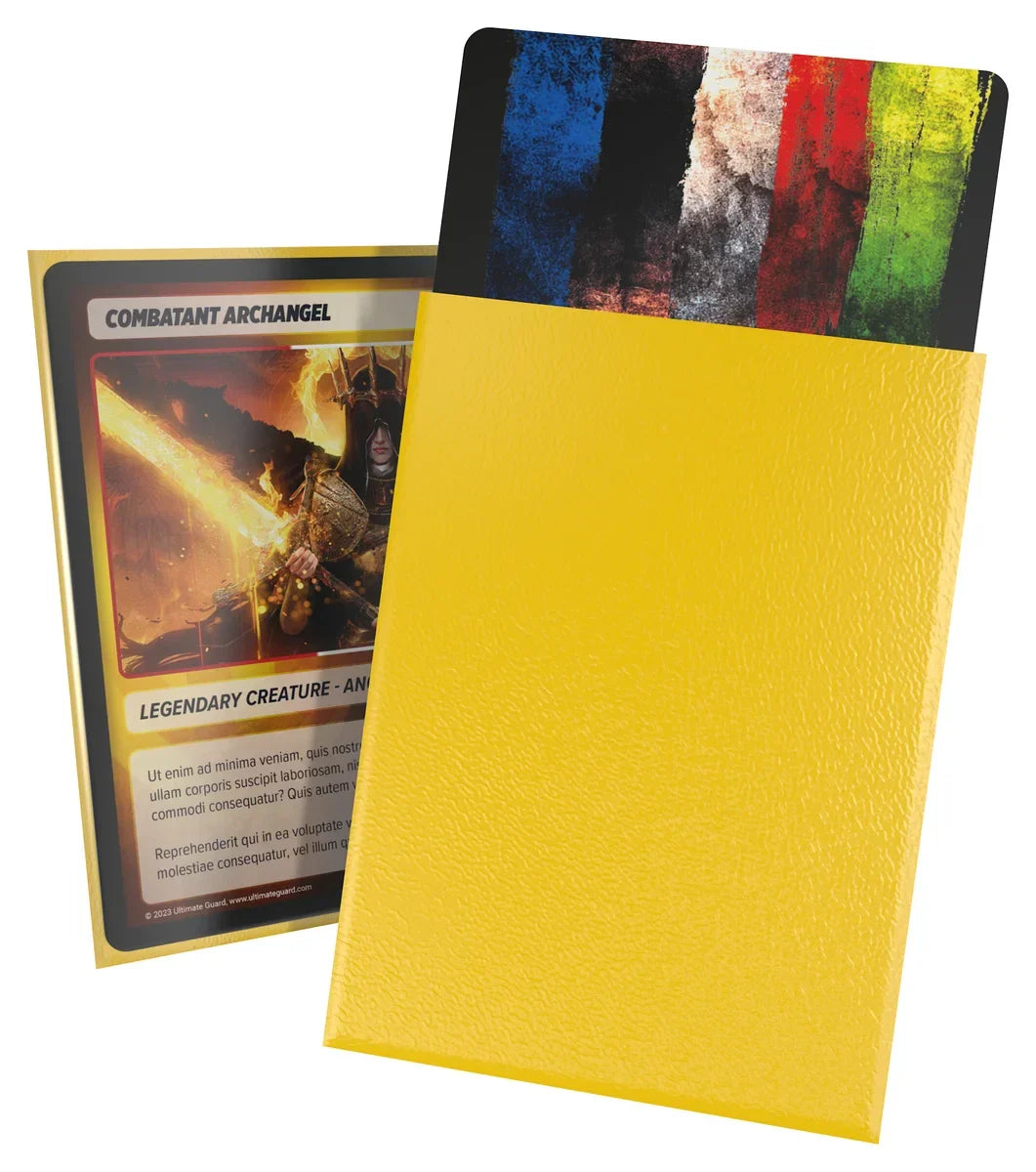 Cortex Sleeves Matte Standard Size 100 - Yellow