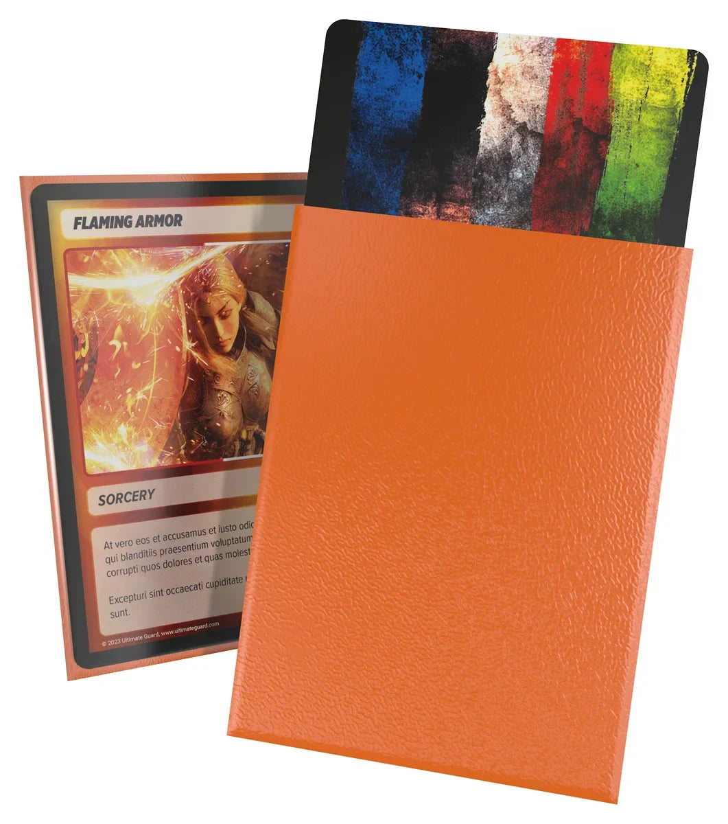 Cortex Sleeves Matte Standard Size 100 - Orange