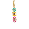 Jeweled Cluster Charm - Bright Multi/Gold