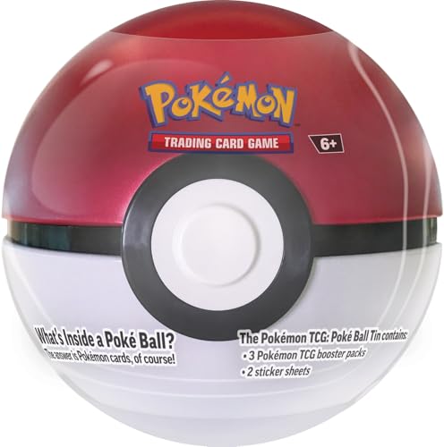 Pokémon TCG: Poké Ball Tin Bundle 2024 Version—Poké Ball, Great Ball & Ultra Ball (9 Pokémon TCG Booster Packs & 7 Sticker Sheets)