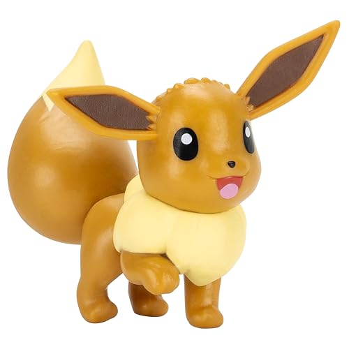 Pokémon Eevee Clip ‘N’ Go Belt Set - 2-Inch Eevee Battle Figure with Great Ball, Love Ball, and Themed Belt