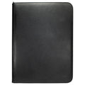 Vivid Black 9 Pocket 360 Card Binder Zip