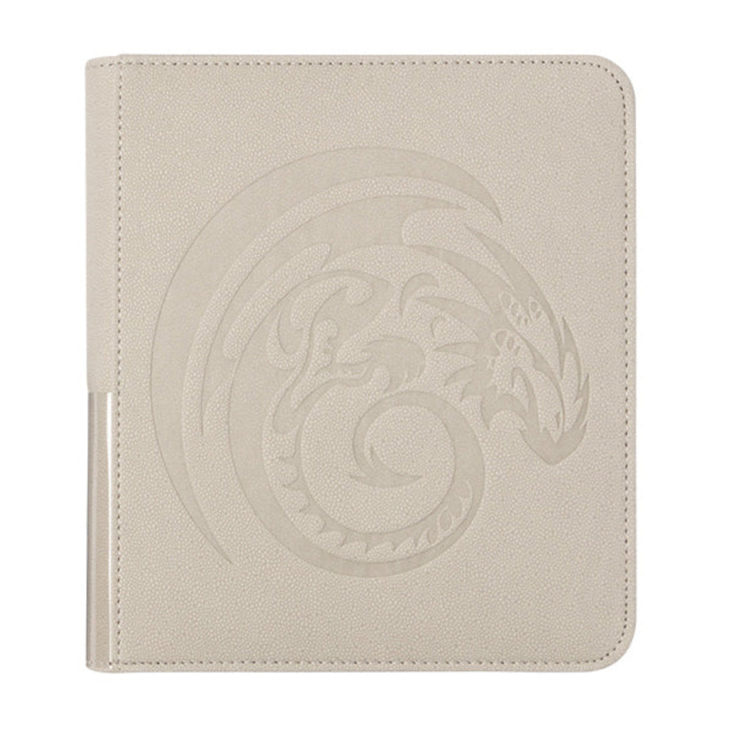 Dragon Shield Ashen White 160 Card Binder Zipster