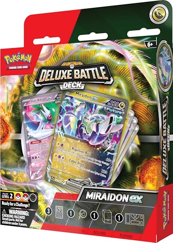 Pokemon TCG: Miraidon ex Deluxe Battle Deck (Ready-to-Play 60-Card Deck & Accessories)
