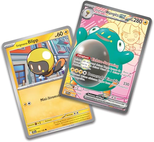 Pokémon - Trading Card Game: Premium Collection Enigmaras Wampitz-ex (1 Holographic Full Screen Promo Card, 6 Booster Packs & Plastic Stand)