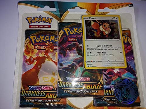 Pokemon TCG: Sword & Shield--Darkness Ablaze Three-Booster Blister