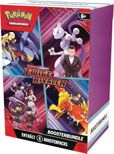 Pokémon - Trading Card Game: Crimson & Purple Booster Bundle - Eternal Rivals (6 Booster Packs)