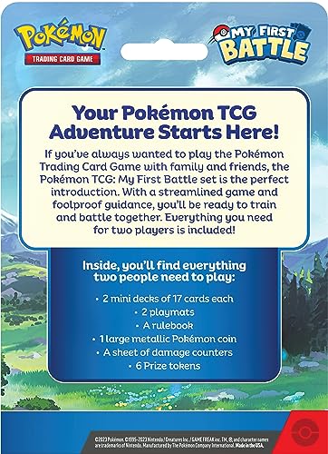 Pokémon TCG: My First Battle—Pikachu and Bulbasaur (2 Ready-to-Play mini Decks & Accessories)