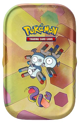 Pokémon TCG: Scarlet & Violet—151 Mini Tin – Magneton (2 Booster Packs, 1 Coin & 1 Art Card)