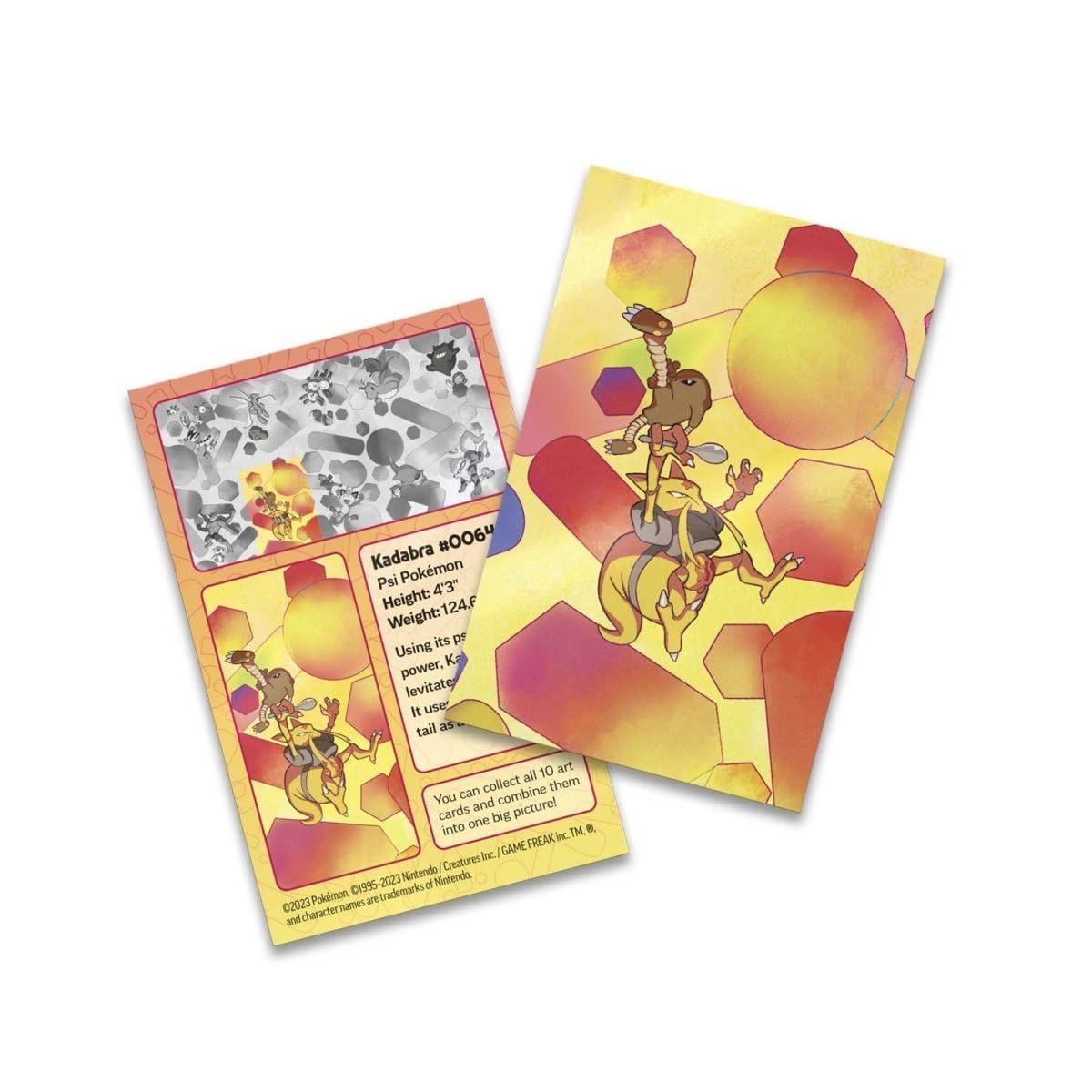 Pokémon TCG: Scarlet & Violet—151 Mini Tin – Kadabra and Hitmonlee (2 Booster Packs, 1 Coin & 1 Art Card)