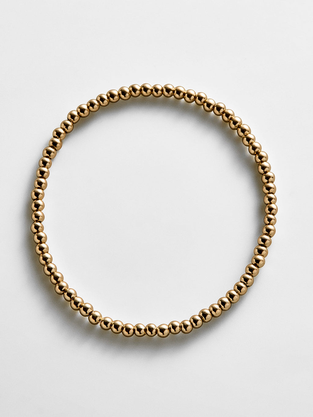 Gold Pisa Bracelet - 3MM Beads