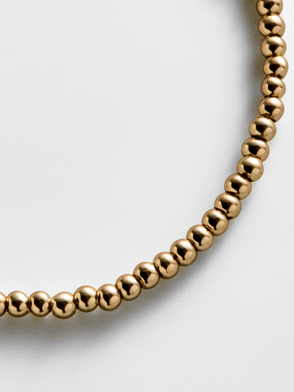 Gold Pisa Bracelet - 3MM Beads