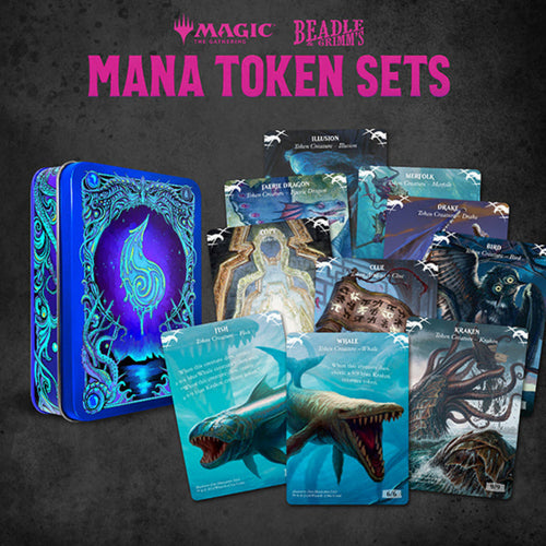 Beadle & Grimm's MTG Blue Mana Metal Token Set