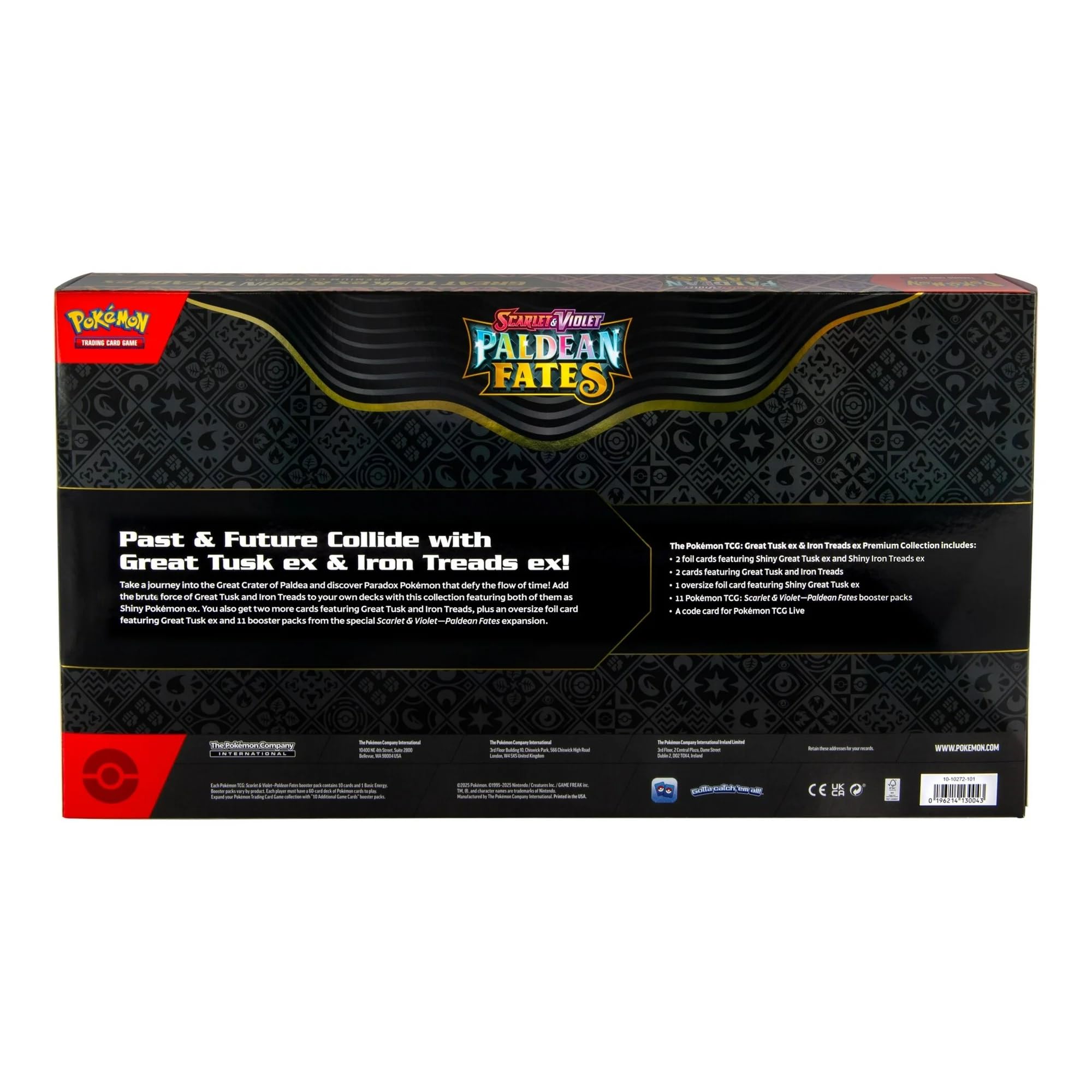 Pokémon TCG: Paldean Fates Great Tusk ex & Iron Threads ex Premium Collection