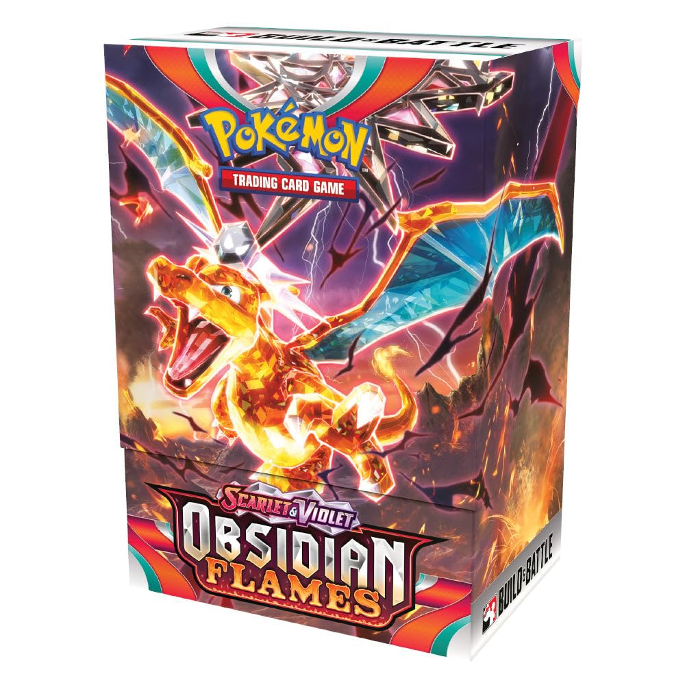 Pokemon Scarlet & Violet SV03 Obsidian Flames Build & Battle Box - 4 Packs