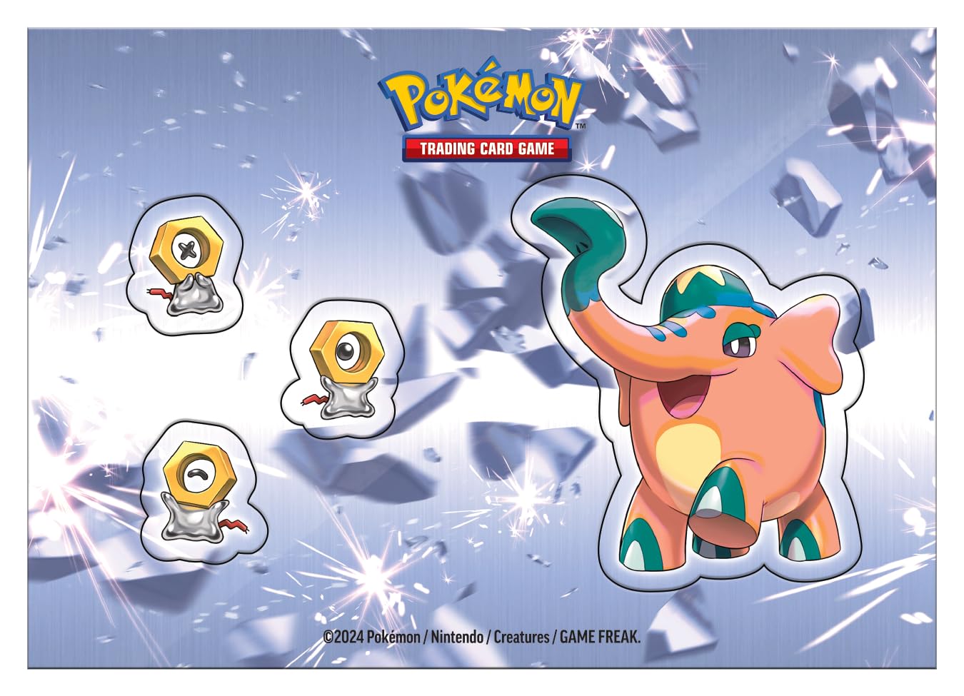 Pokémon TCG: Metal Stacking Tin (3 Booster Packs & 2 Sticker Sheets)