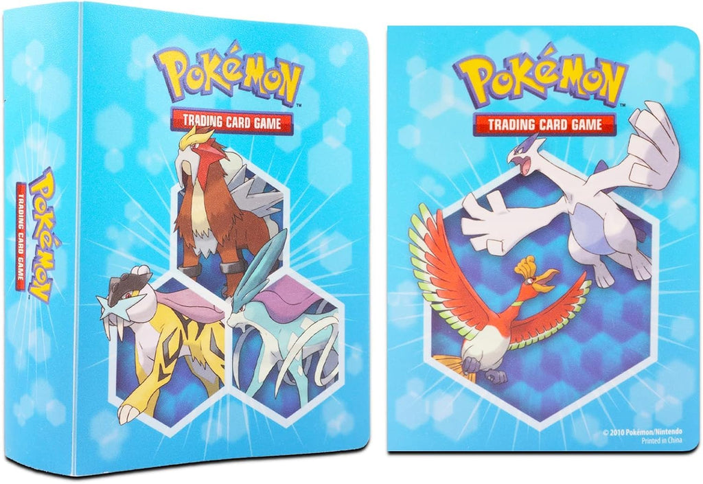 Pokemon Binders for Cards 6 Pack - Bundle with 6 Assorted Mini Binders, Each Holds 60 Cards Plus Door Hanger | Pokemon Card Carrying Case Set