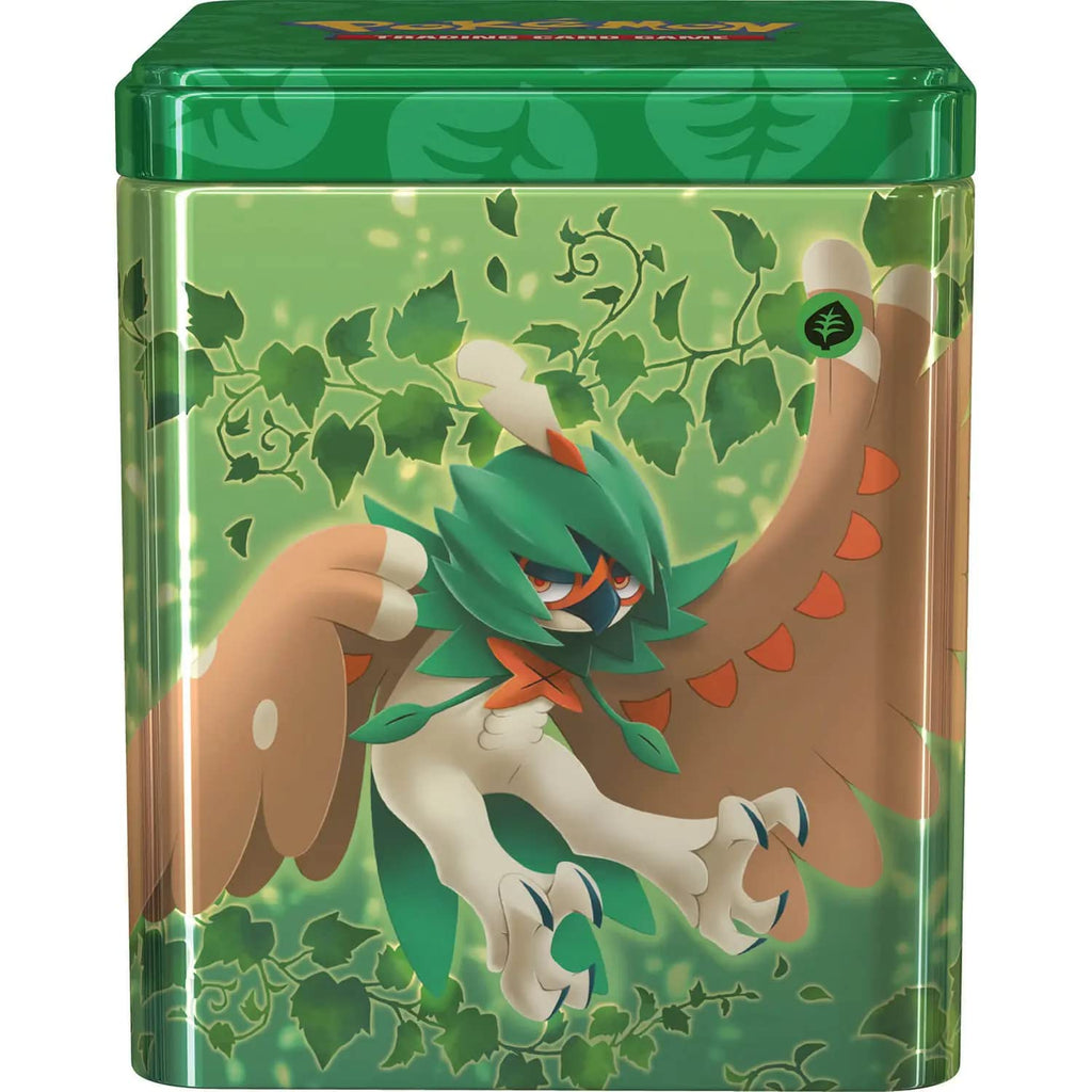 Pokemon TCG: Grass Stacking Tin (3 Booster Packs & Coin)