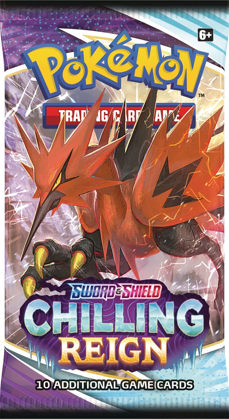 Pokemon TCG Sword & Shield 6 Chilling Reign Booster Packs (4 Packs)