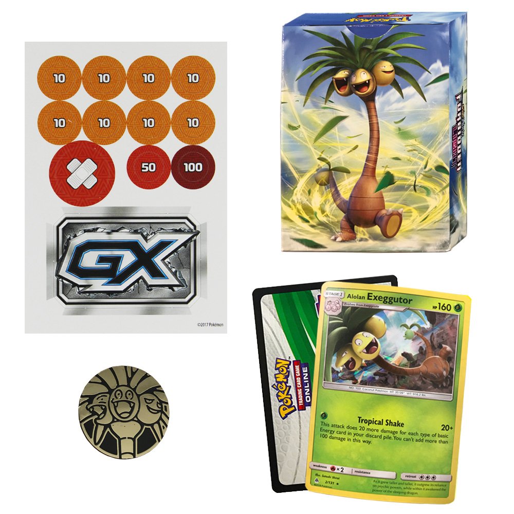 Pokemon TCG: Sun & Moon Forbidden Light, 0 Featuring A Holographic Alolan Exeggutor, Alolan Exeggutor