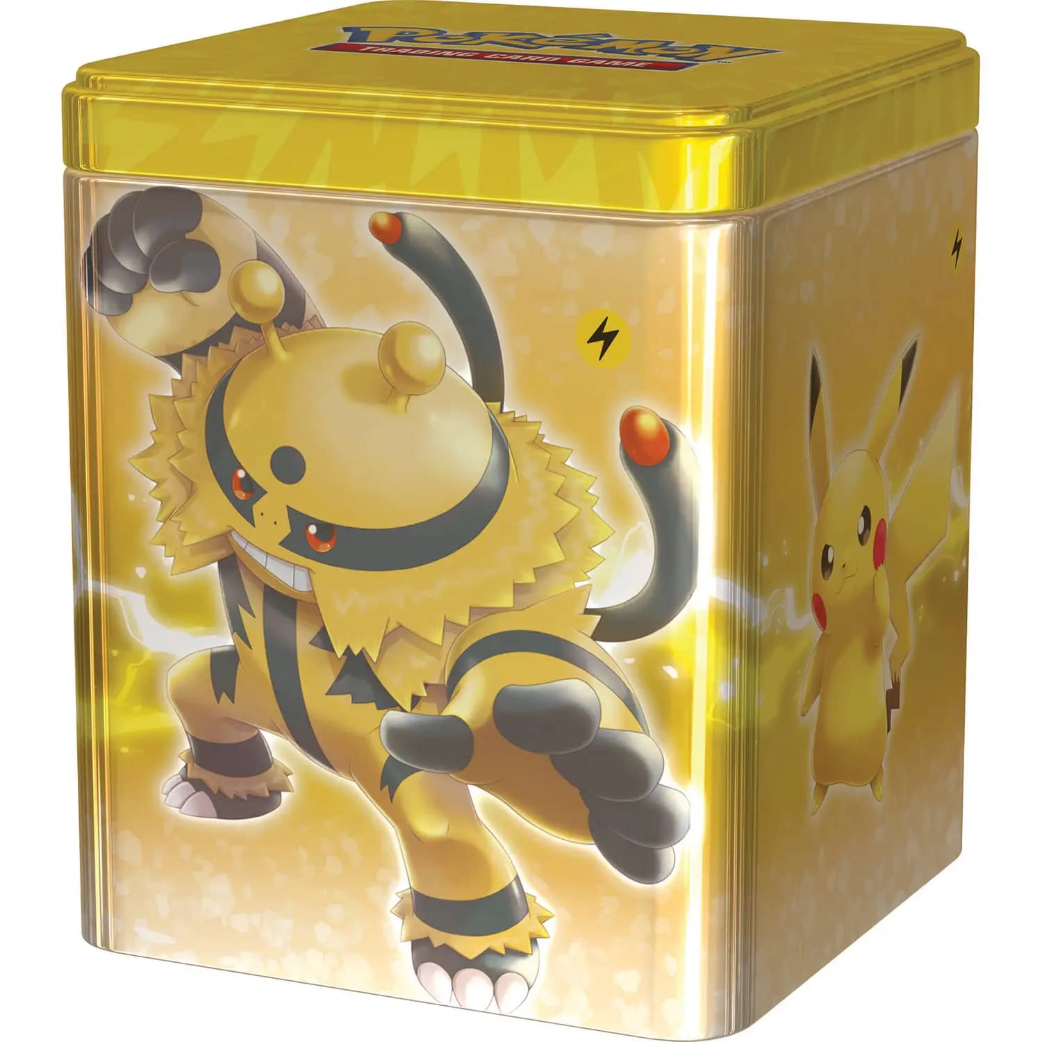 Pokemon TCG: Lightning Stacking Tin (3 Booster Packs & Coin)