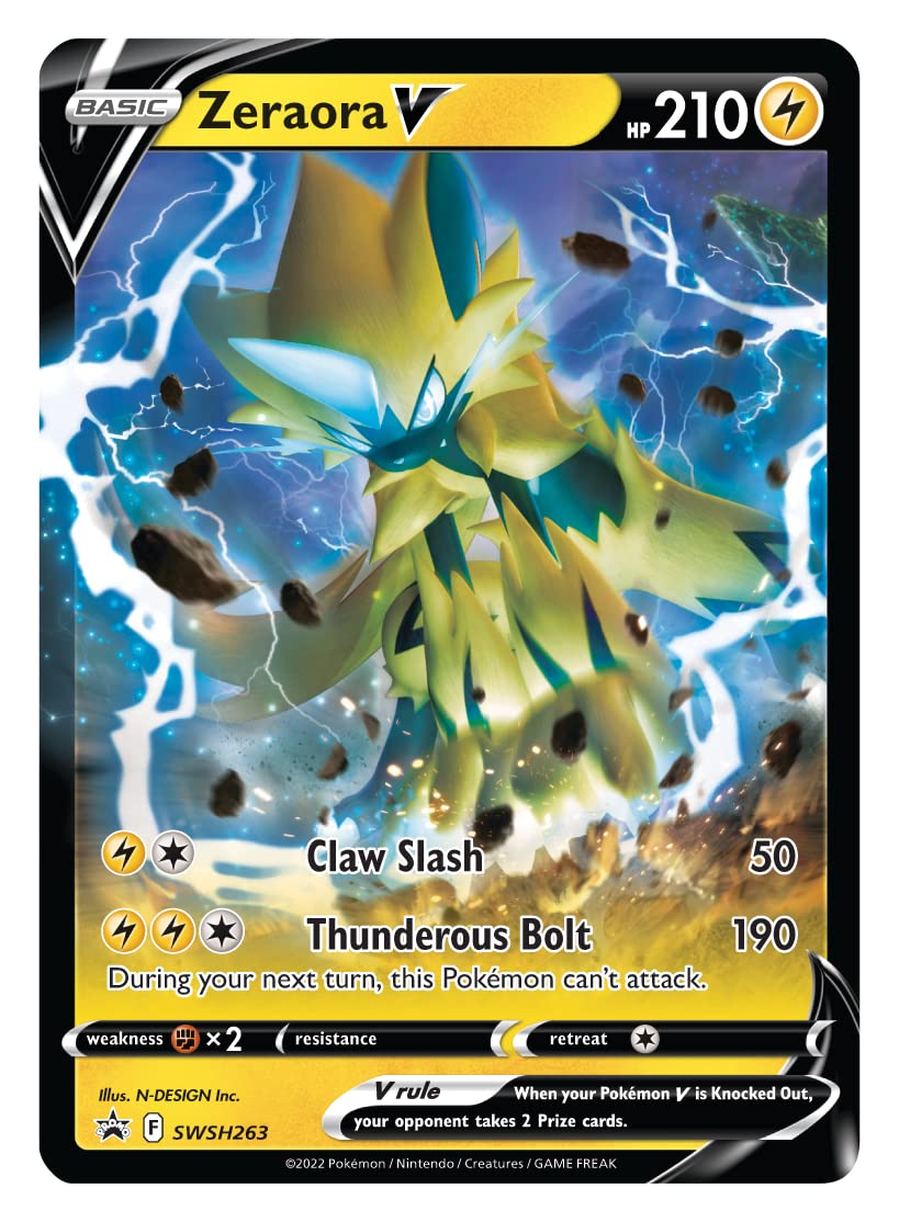 Pokémon TCG: Zeraora V Battle Deck (60 Cards, Ready to Play)
