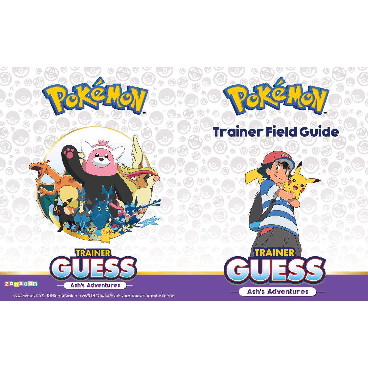 Pokemon Trainer Guess - Ash Adventures - Electronic Guessing Game, Collect 150 Pokemon, Field Guide, Talk to Your Light & Sound Poke Ball, Kids 6+ Brown Box Packaging