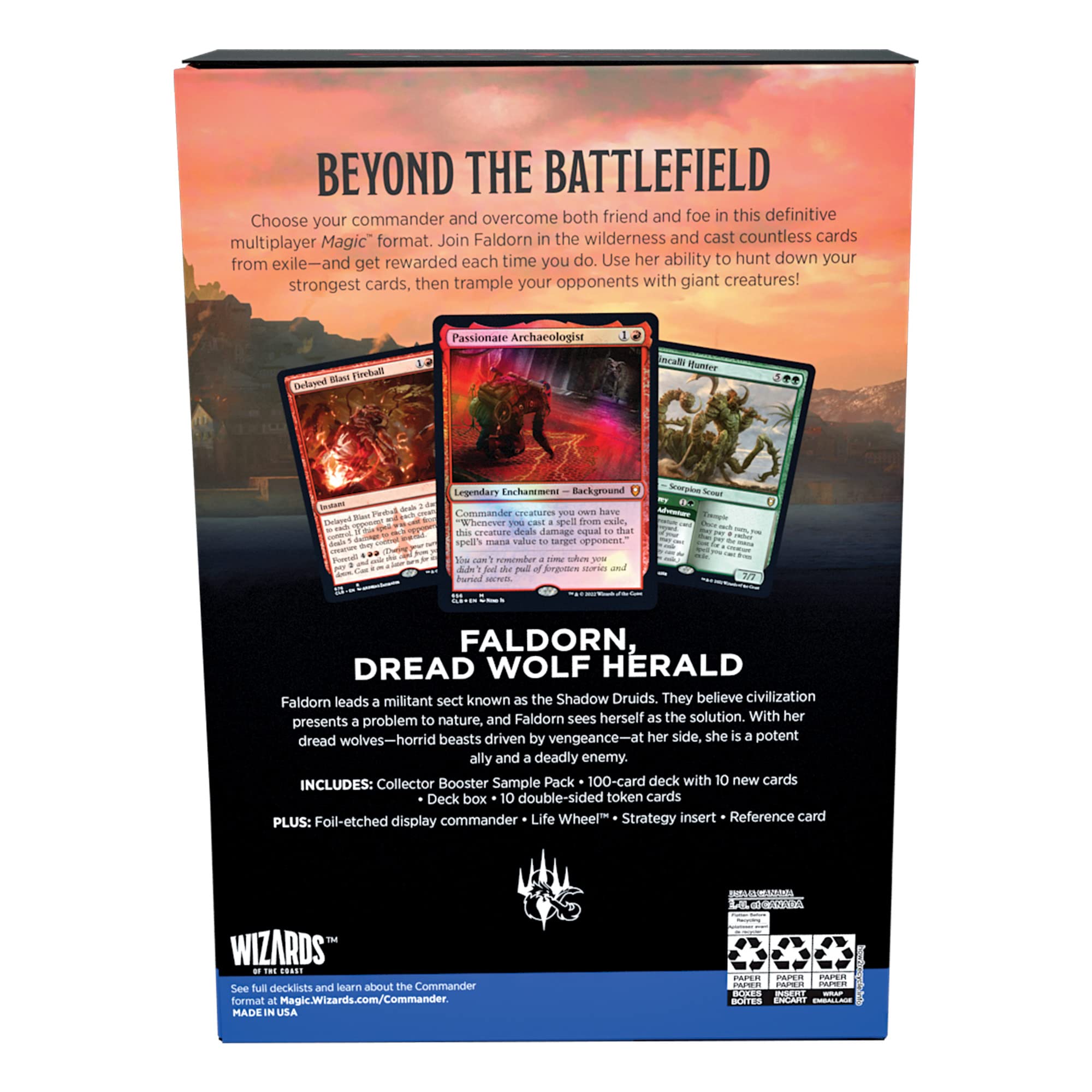Magic: The Gathering Commander Legends: Battle for Baldur’s Gate Commander Deck – Exit from Exile + Collector Booster Sample Pack