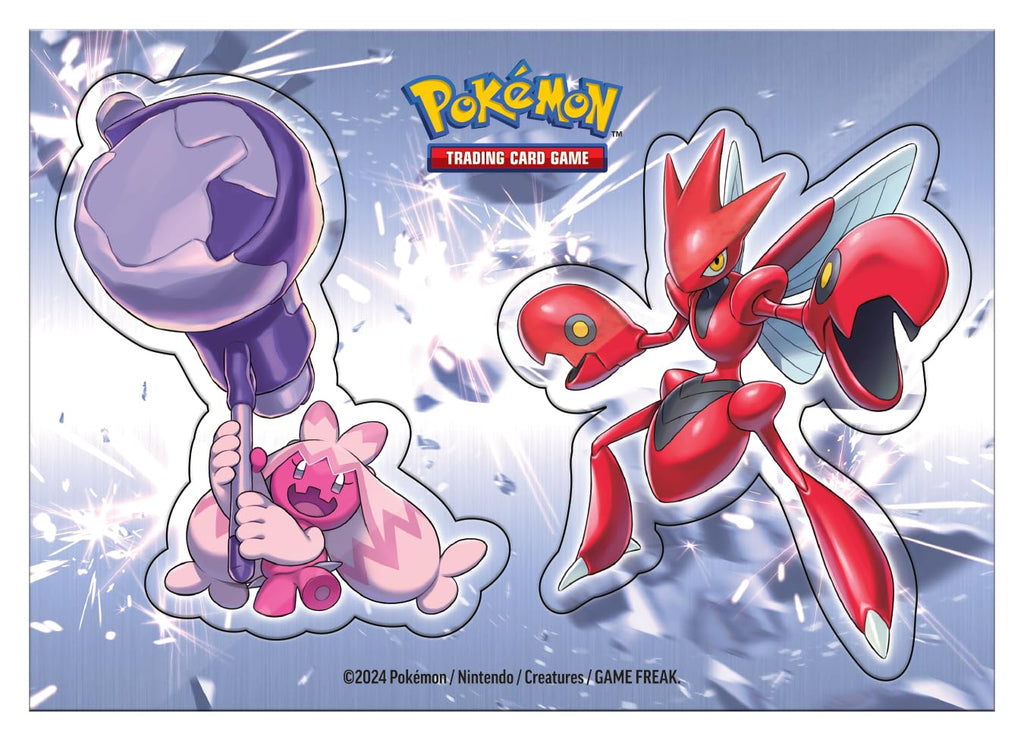 Pokémon TCG: Metal Stacking Tin (3 Booster Packs & 2 Sticker Sheets)