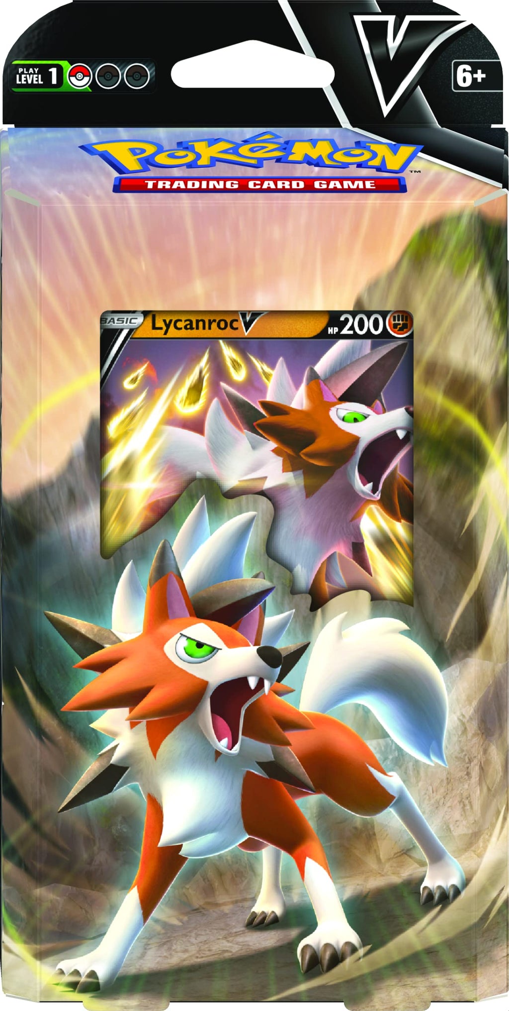 The Pokémon Company Int. Inc. | Pokemon TCG: Lycanroc V Battle Deck | Card Game | Ages 6+ | 2 Players | 10 Minutes Playing Time