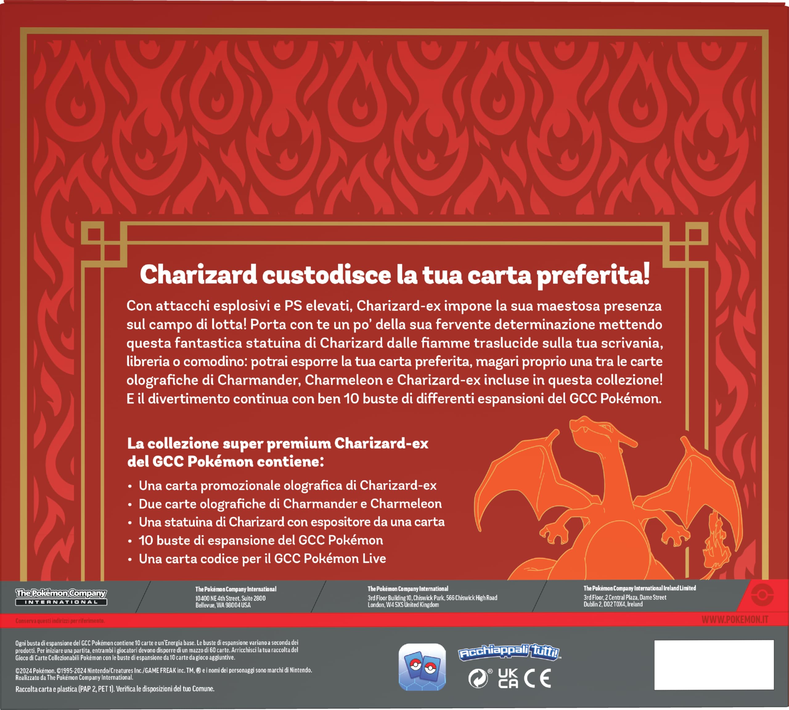 Pokémon TCG: Charizard-ex Super Premium Collection (Three Holographic Promo Cards, One Card Display Figure and 10 Expansion Envelopes)